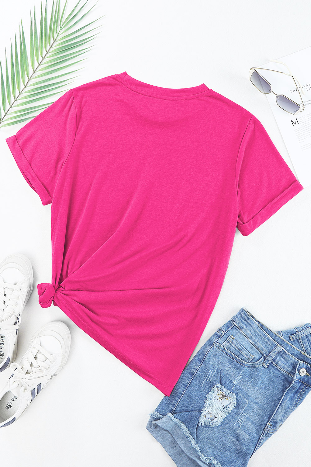 Rose Red Leopard MAMA Printed Crewneck Tee - loveforevers