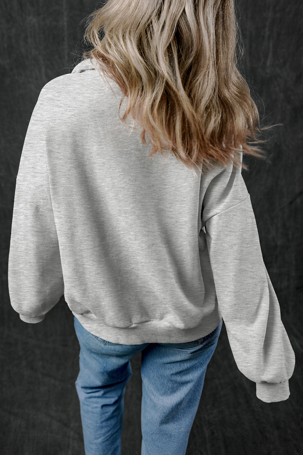 Bonbon Zip-up Stand Neck Kangaroo Pocket Sweatshirt - loveforevers