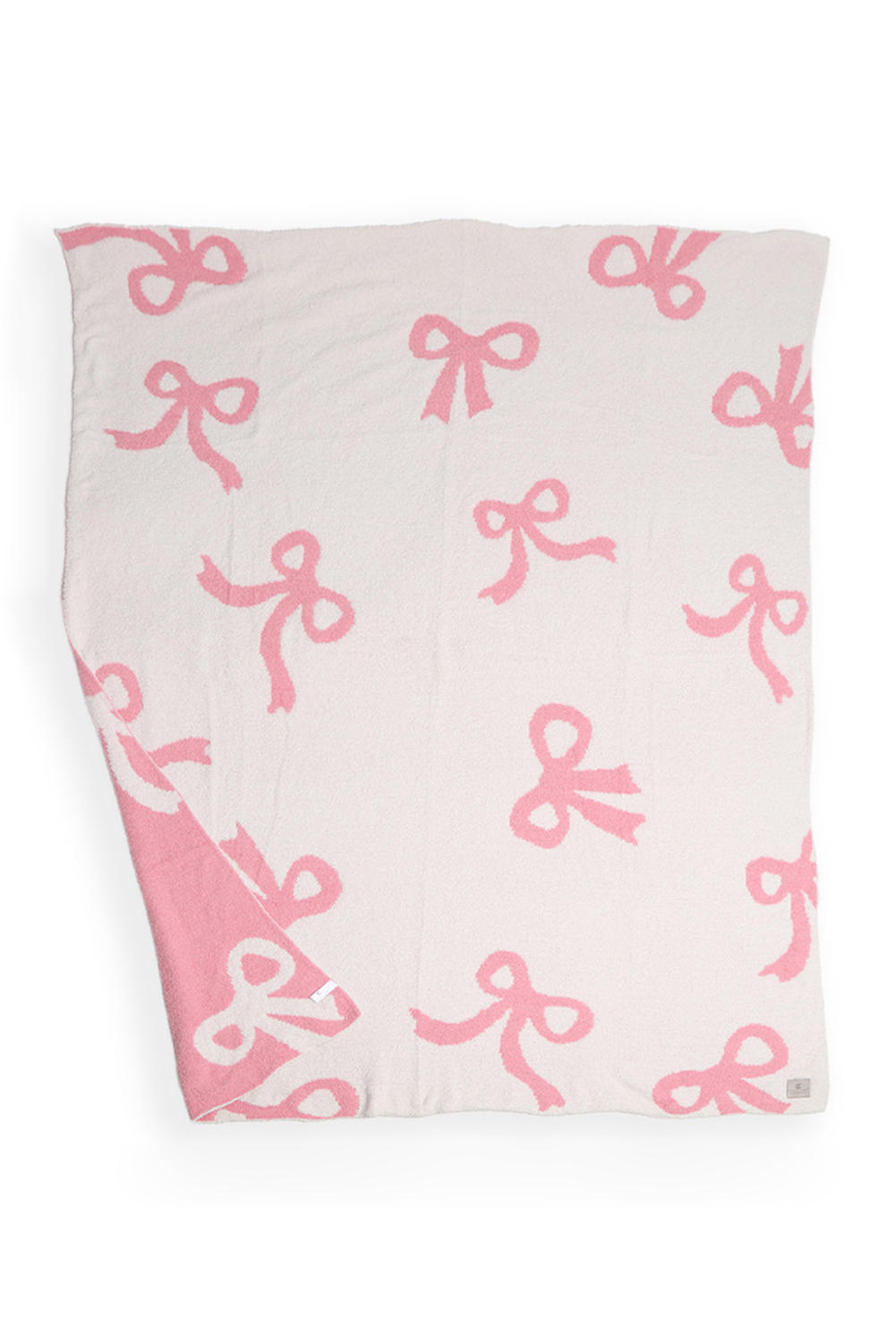 Pink Bow Printed Cozy Soft Throw Blanket - loveforevers