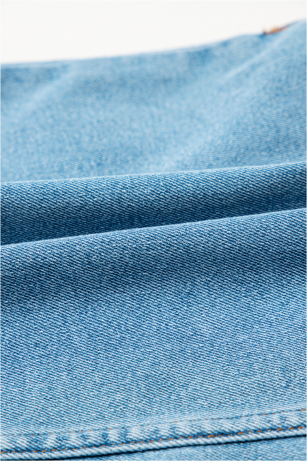 Dusk Blue Acid Wash Bowknot Details High Waist Denim Skirt - loveforevers