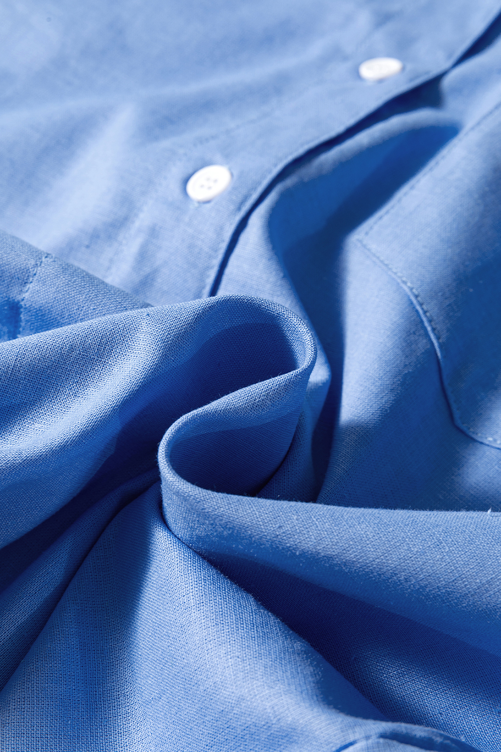 Blue Boyfriend Chest Pocket Tunic Shirt - loveforevers