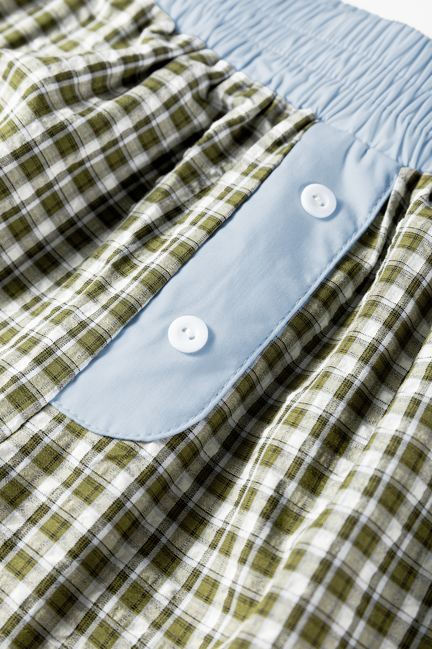 Brown Preppy Gingham Boxer Pants - loveforevers