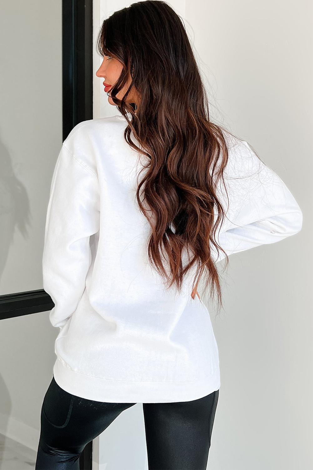 White CRAWFISH CLUB Printed Drop Shoulder Sweatshirt - loveforevers