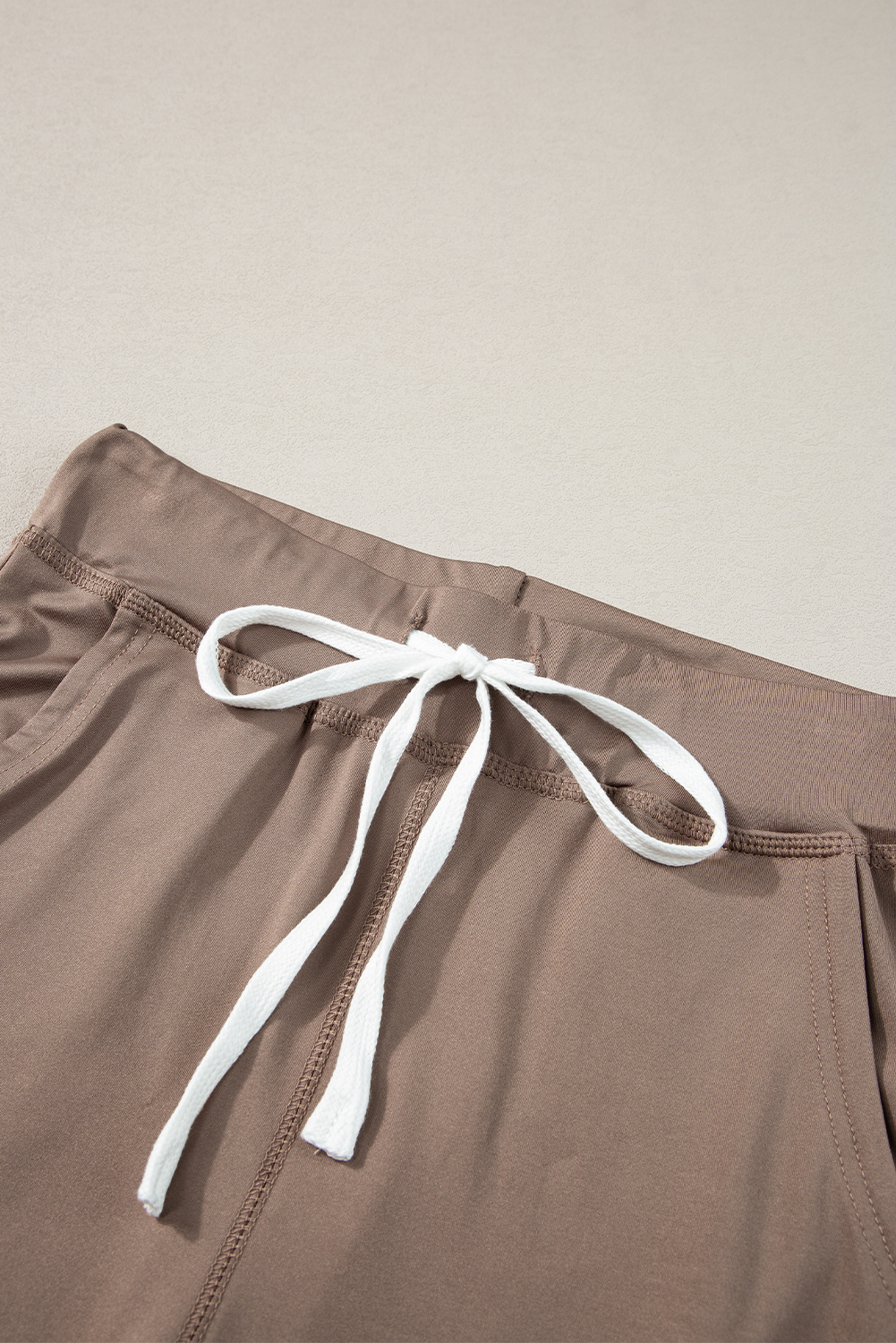 Black Drawstring Elastic Waistband Pocketed Joggers - loveforevers