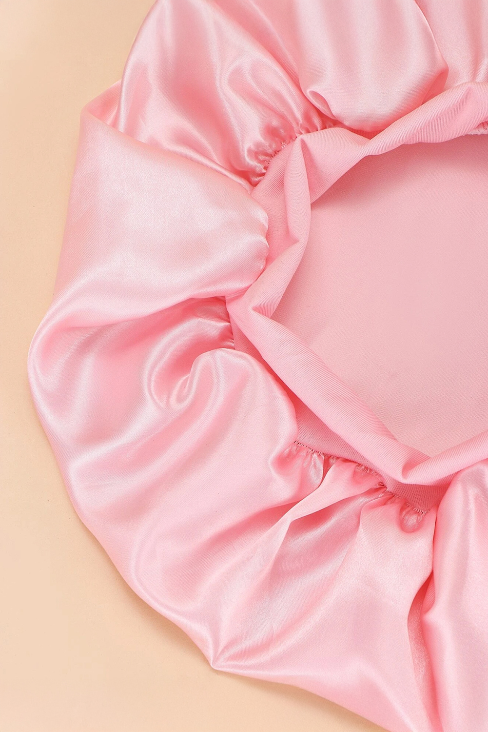 Pink Wide Elastic Band Large Sleep Hair Bonnet - loveforevers