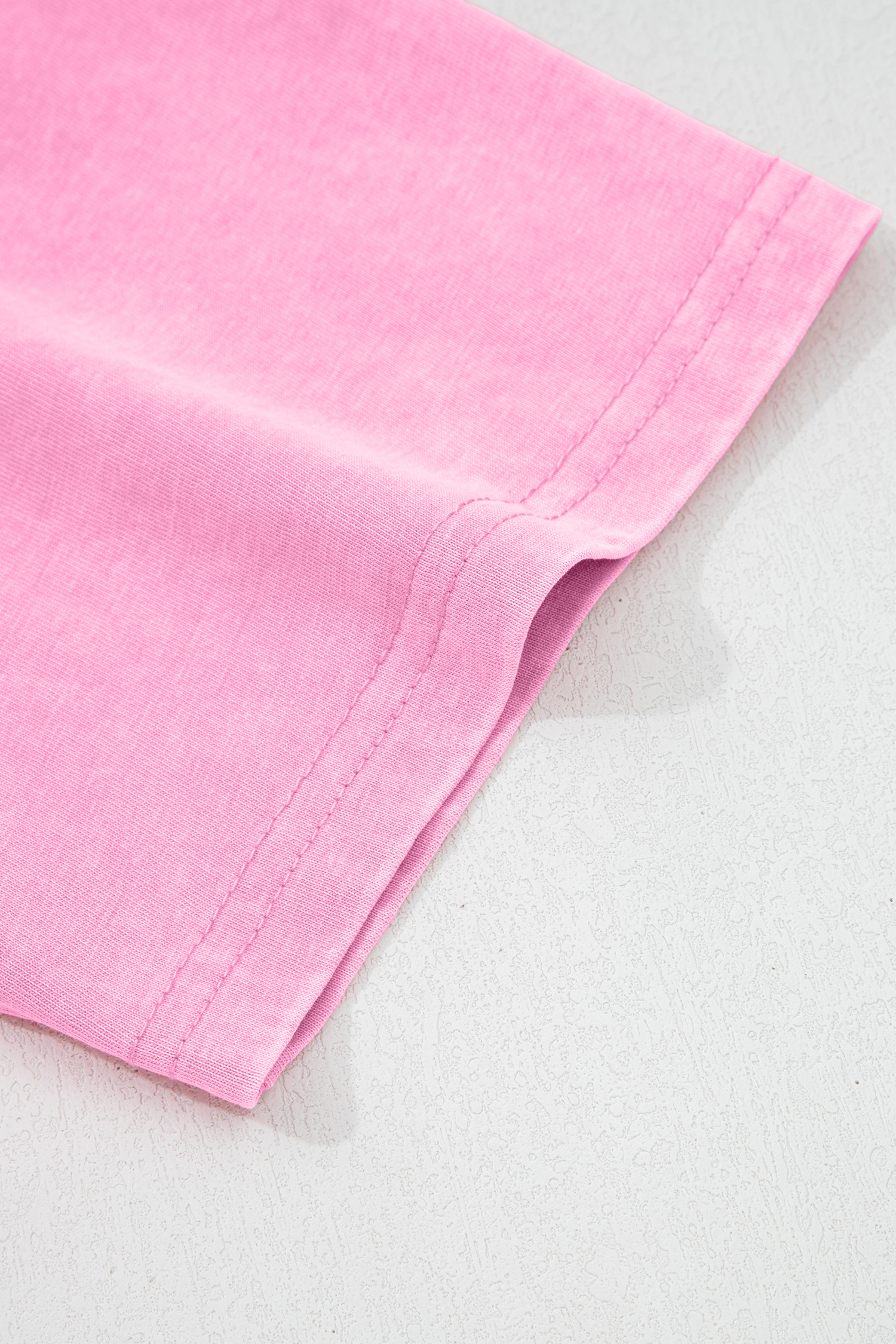 Sachet Pink Cotton Mineral Wash T Shirt - loveforevers