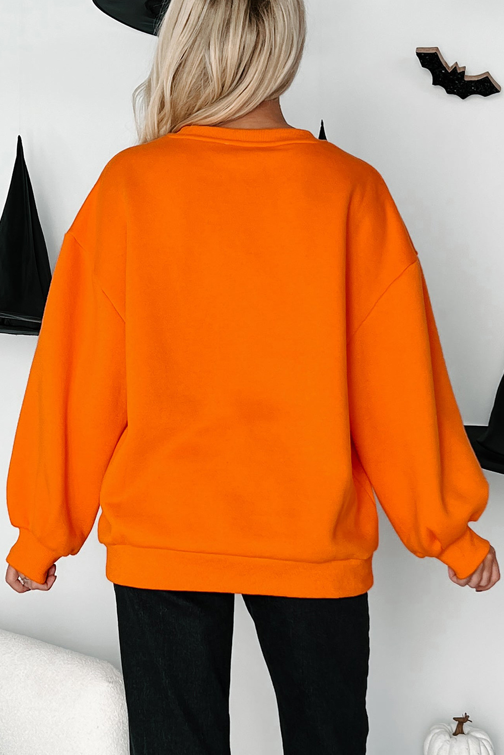 Carrot Dancing Critters Sequin Halloween Crewneck Sweatshirt - loveforevers