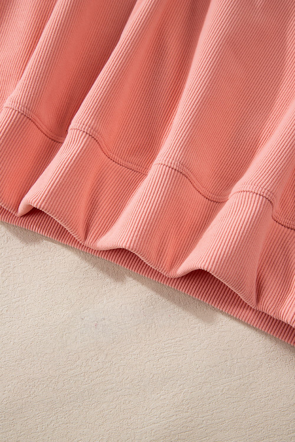 Blossom Ribbed Knit Drop Shoulder Pocketed Two Piece Lounge Set - loveforevers