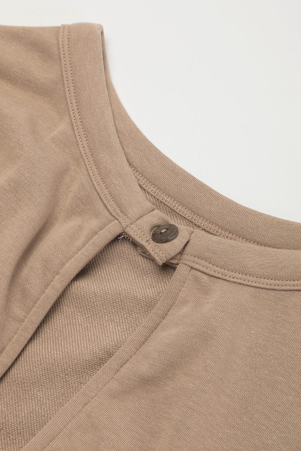 Light French Beige Cap Sleeve Open Back Drawstring Jogger Jumpsuit - loveforevers