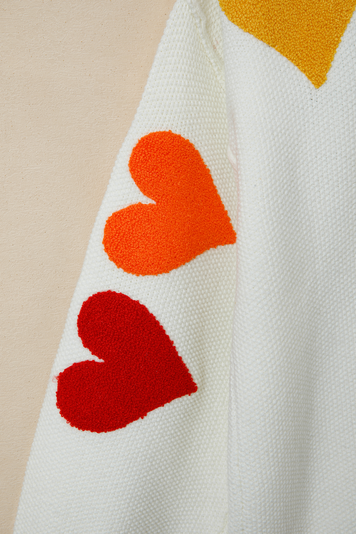 White Chenille Graphic Drop Shoulder Holiday Sweater - loveforevers