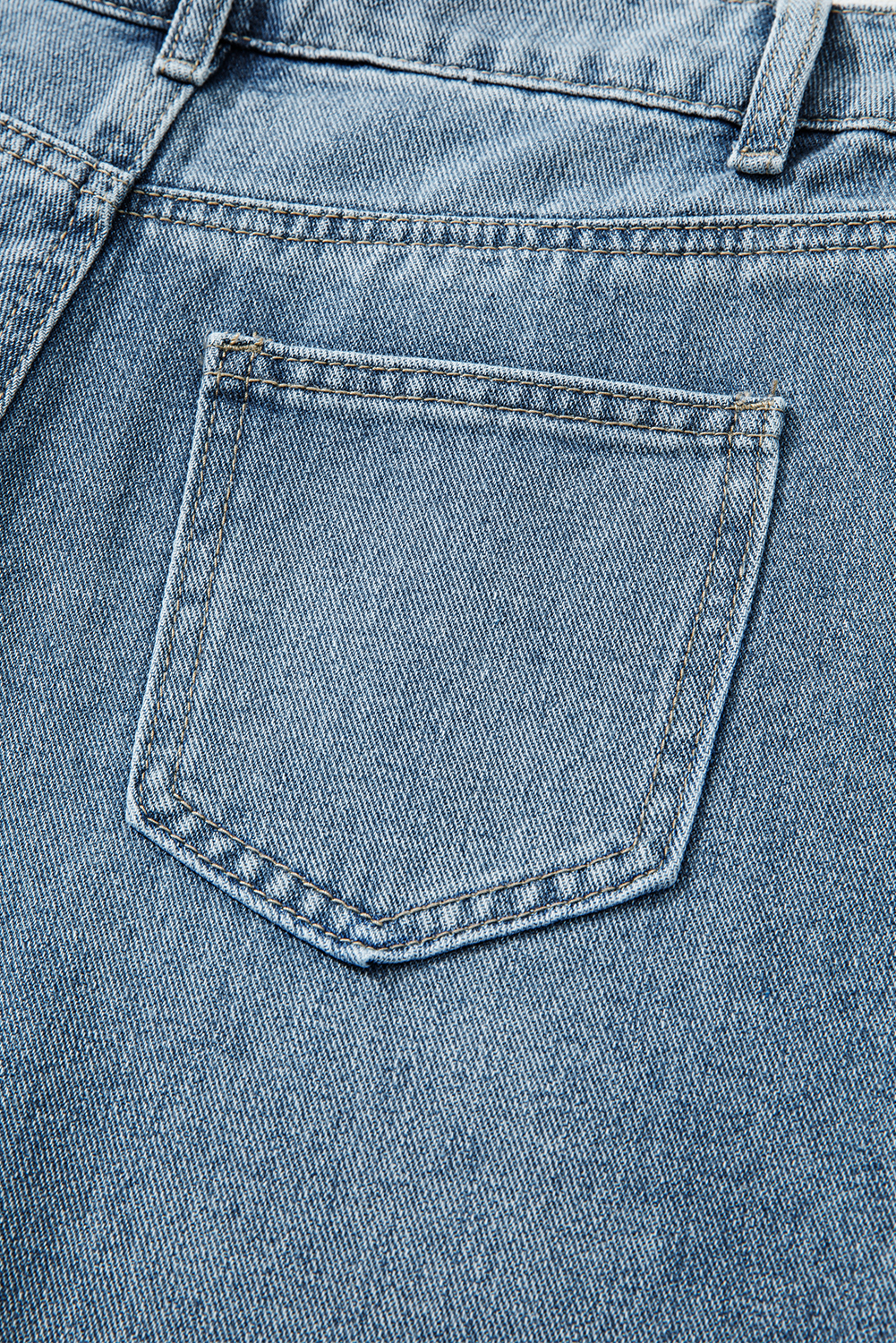 Dusk Blue Embroidered Cropped Wide Leg High Waist Jeans - loveforevers