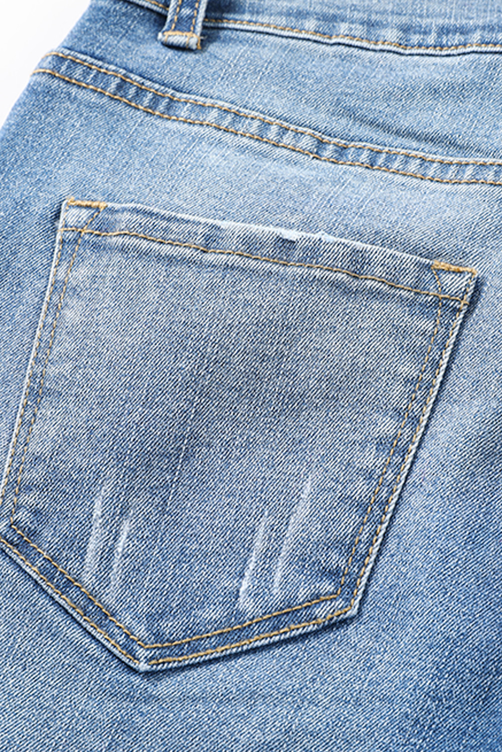 High Waist Distressed Straight Leg Jeans - loveforevers
