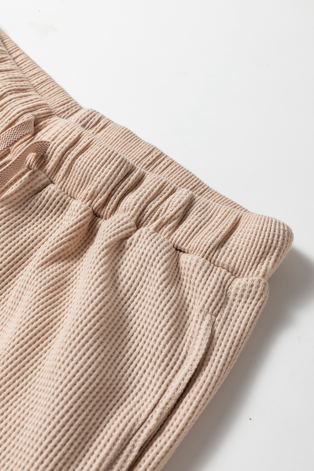 Parchment Textured Long Sleeve T Shirt and Pants Lounge Set - loveforevers