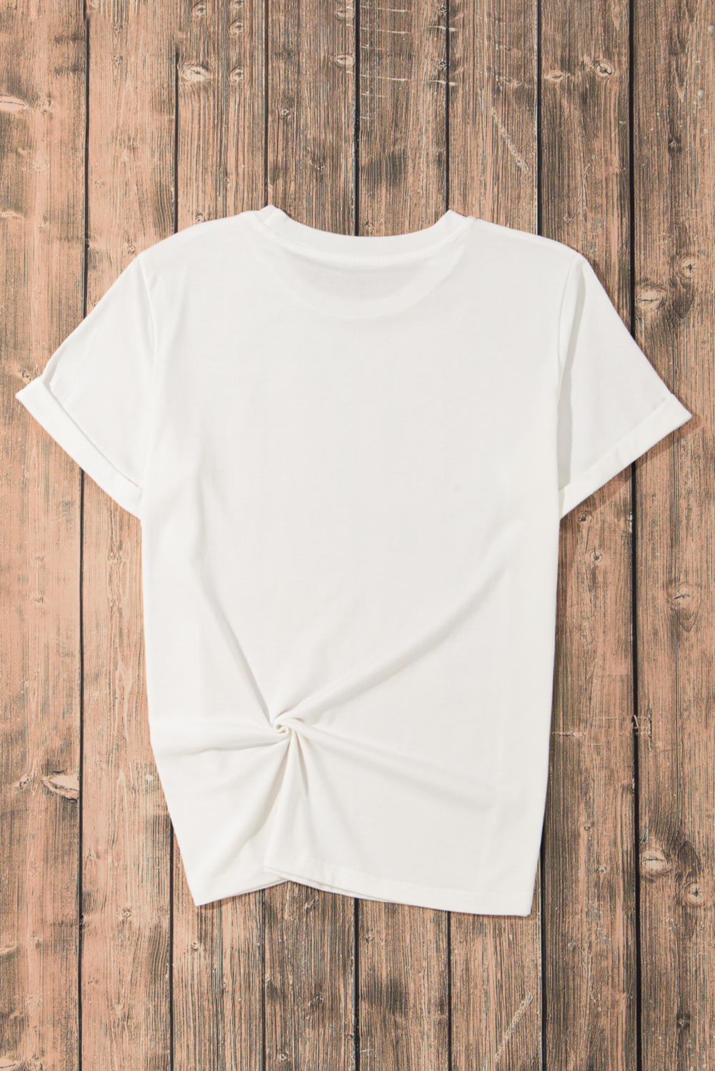 White Sequin Bow Strawberry Graphic Crew Neck T Shirt - loveforevers