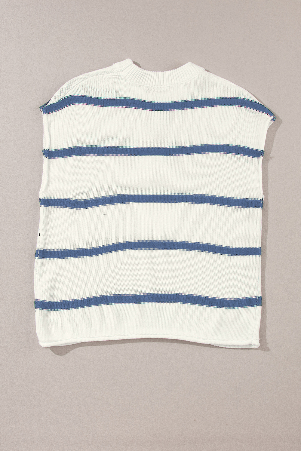 Blue Striped Batwing Sleeve Sweater Tee - loveforevers