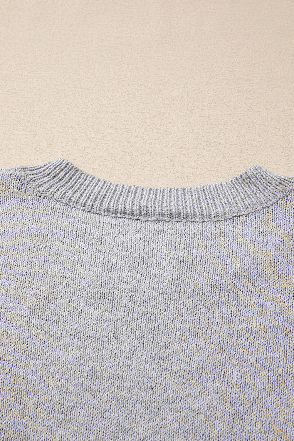 Khaki Star Pattern Drop Shoulder Sweater - loveforevers