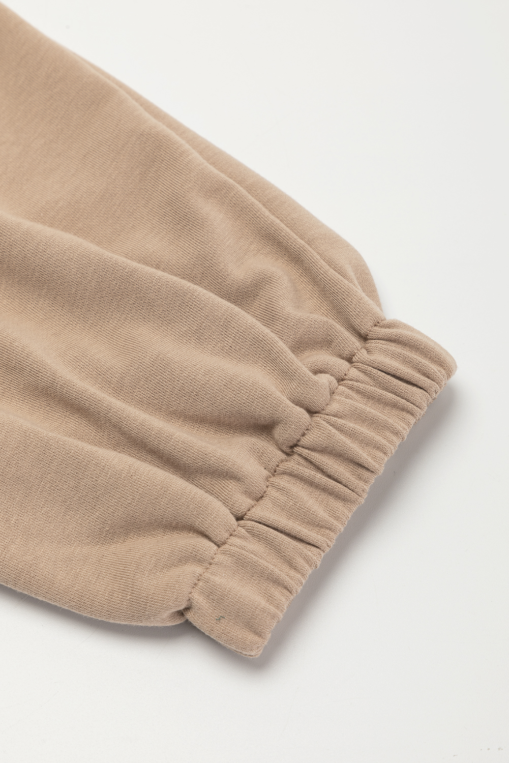Light French Beige Cap Sleeve Open Back Drawstring Jogger Jumpsuit - loveforevers