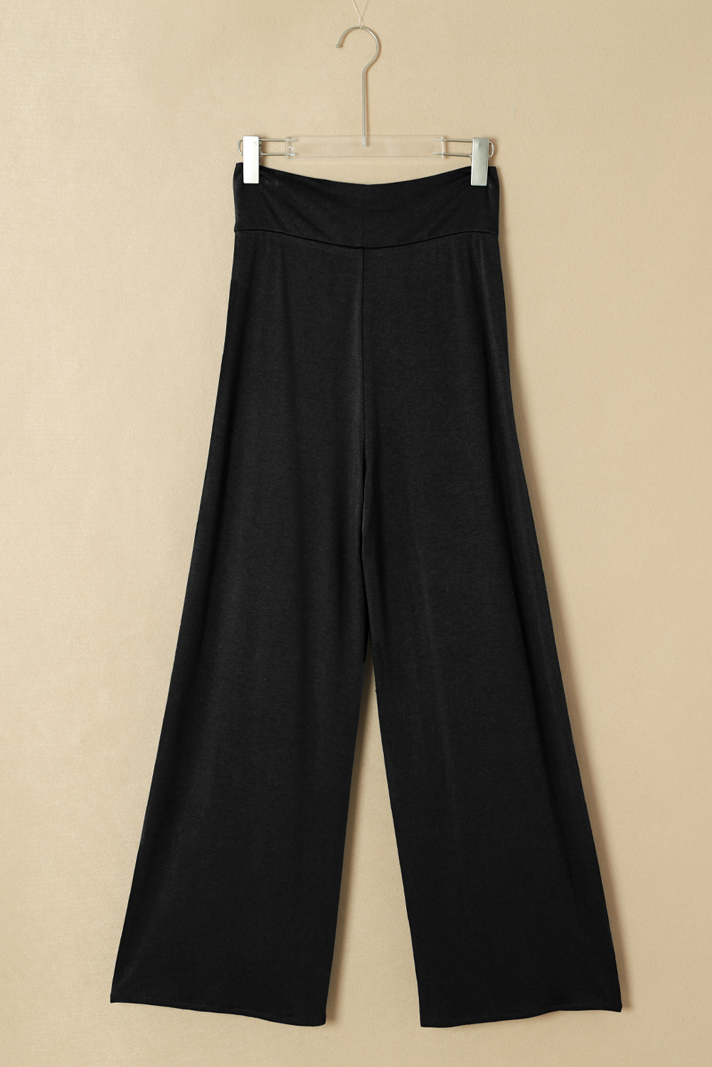Medium Grey Knotted Drop Waist Split Leg Relaxed Pants - loveforevers