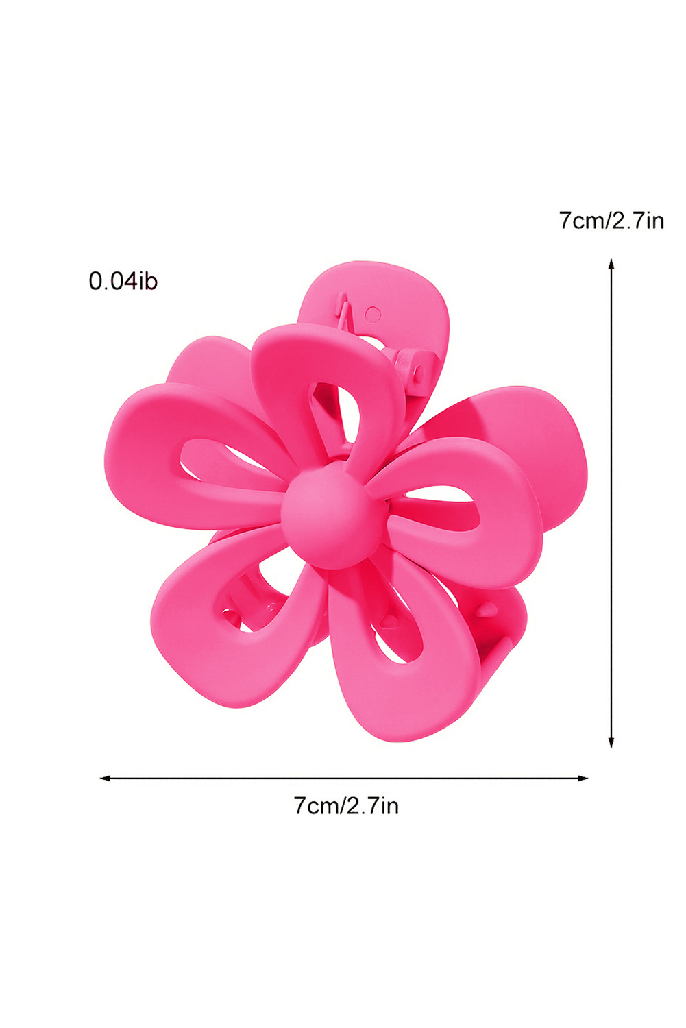 Rose Red Sweet Hollowed Flower Shape Claw Clip - loveforevers