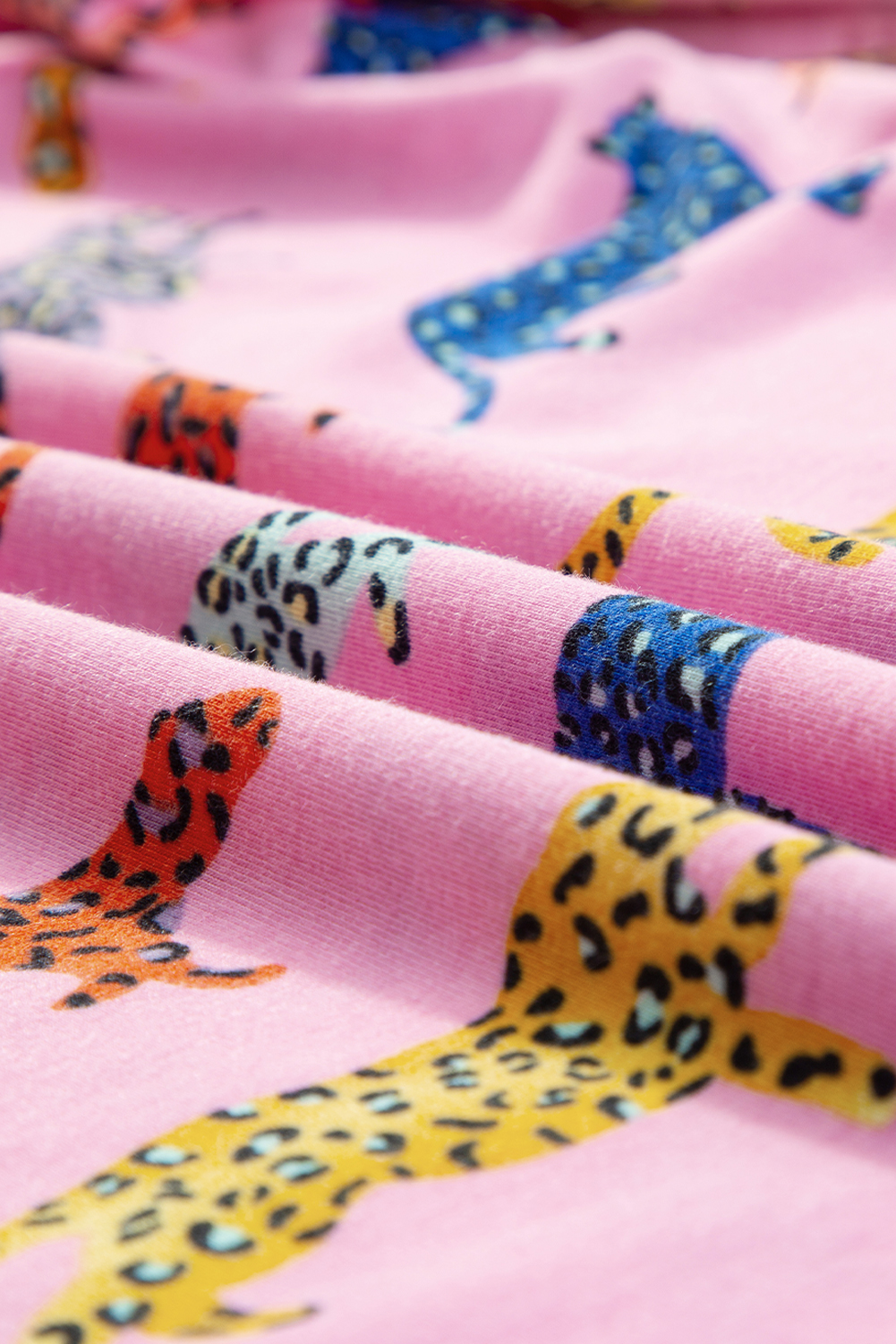 Pink Cheetah Print Shirt and Pants Pajama Set - loveforevers