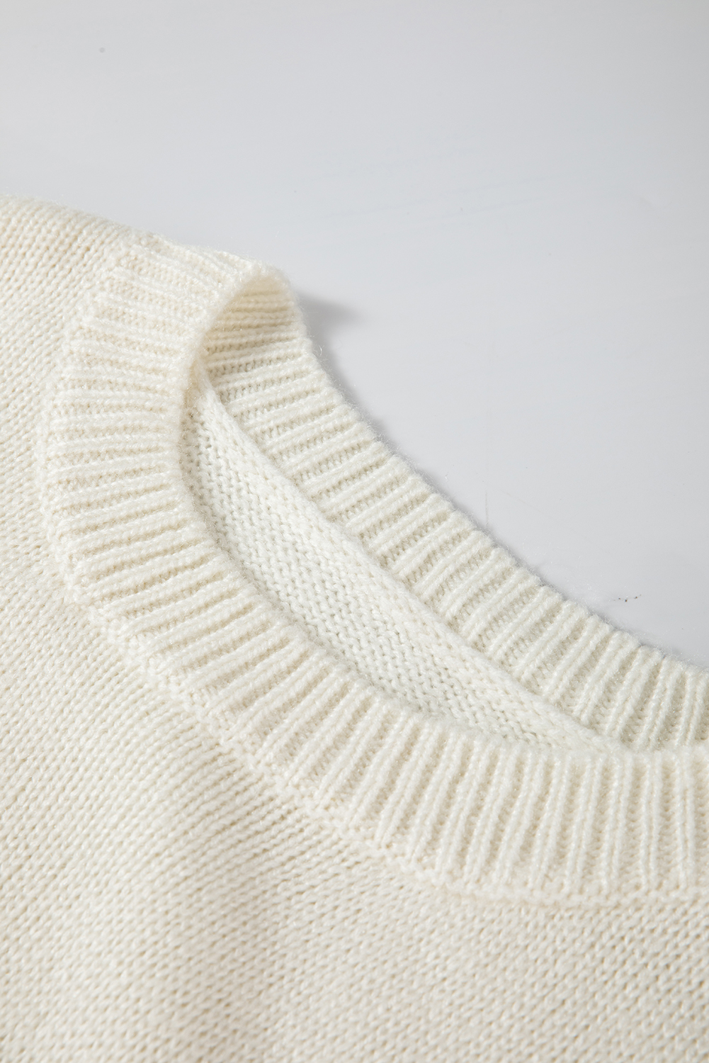 White Snowflake Christmas Tunic Sweater - loveforevers