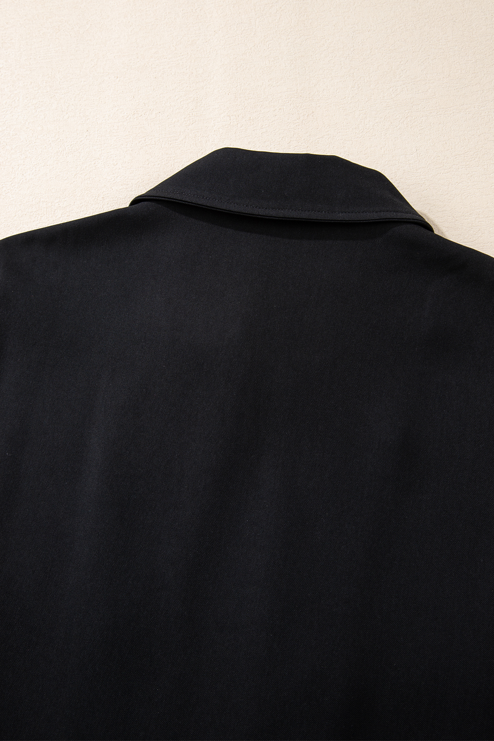 Red Dahlia Collar Tab Sleeve Zip Up Flap Detail Jacket - loveforevers