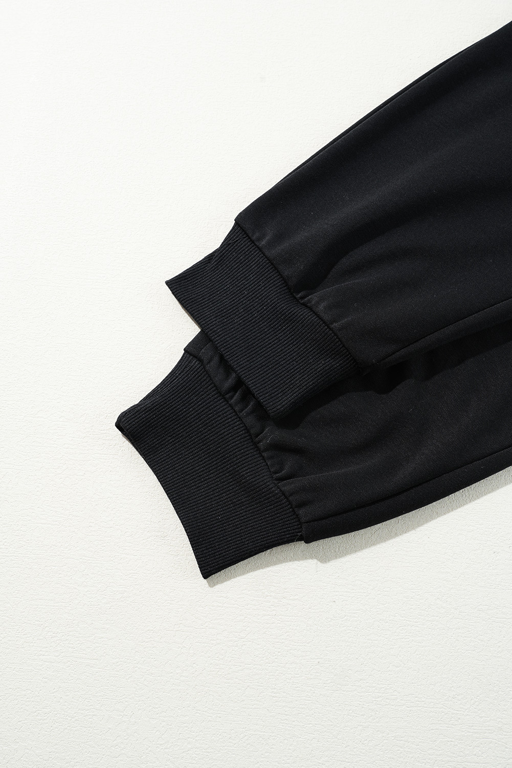 Black Zipper Flutter Sleeve Drawstring Elastic Waistband Jumpsuit - loveforevers