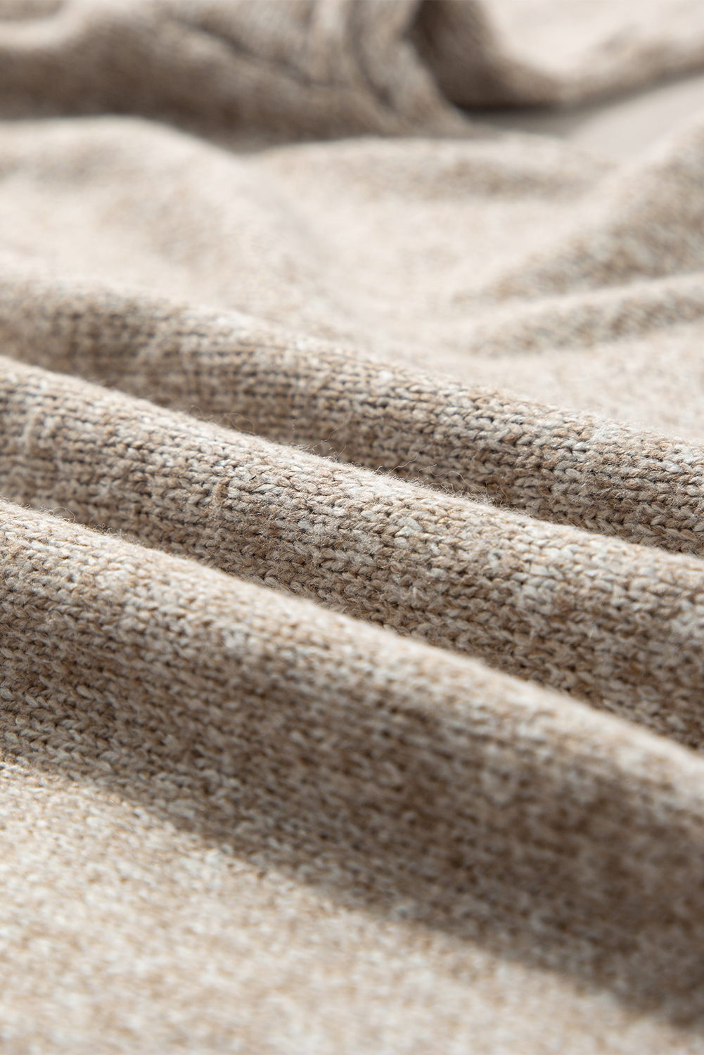 Khaki Star Pattern Drop Shoulder Sweater - loveforevers