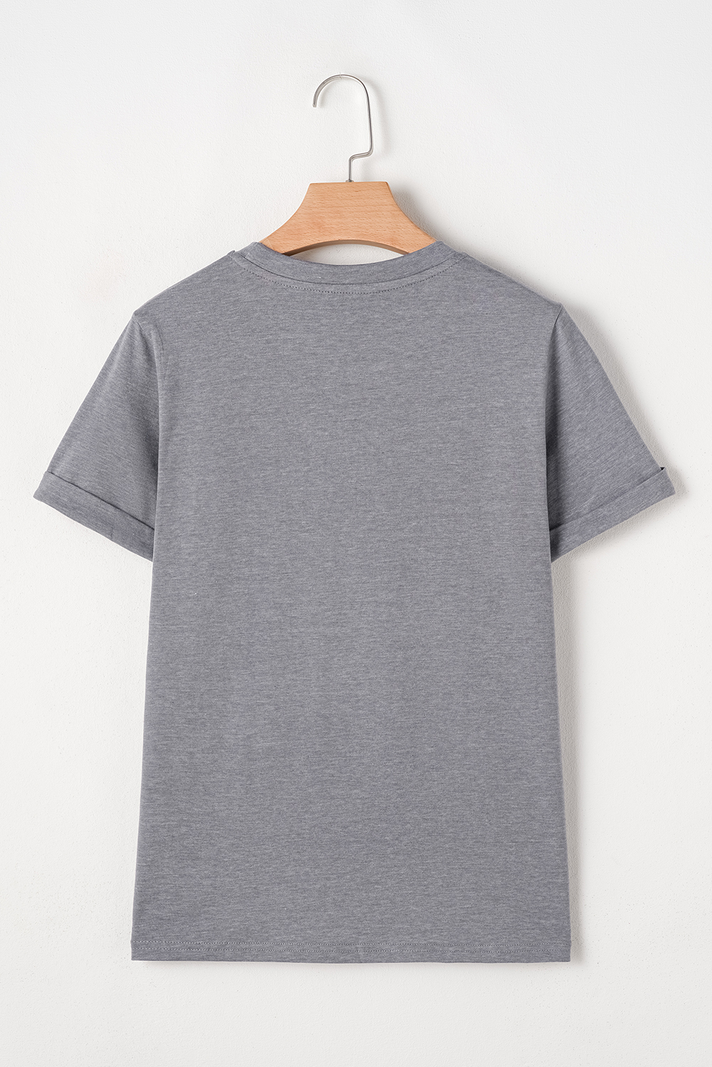 White Rabbit Bow Knot Print Crew Neck T Shirt - loveforevers