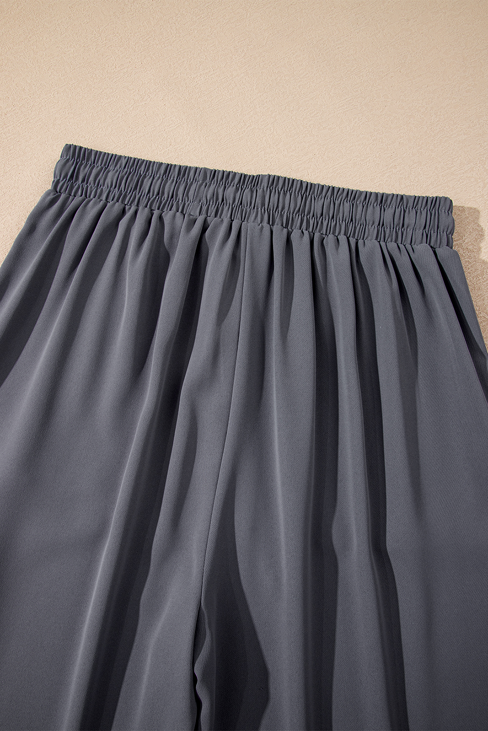Black Drawstring Elastic Waistband Pocketed Cropped Jogger Pants - loveforevers