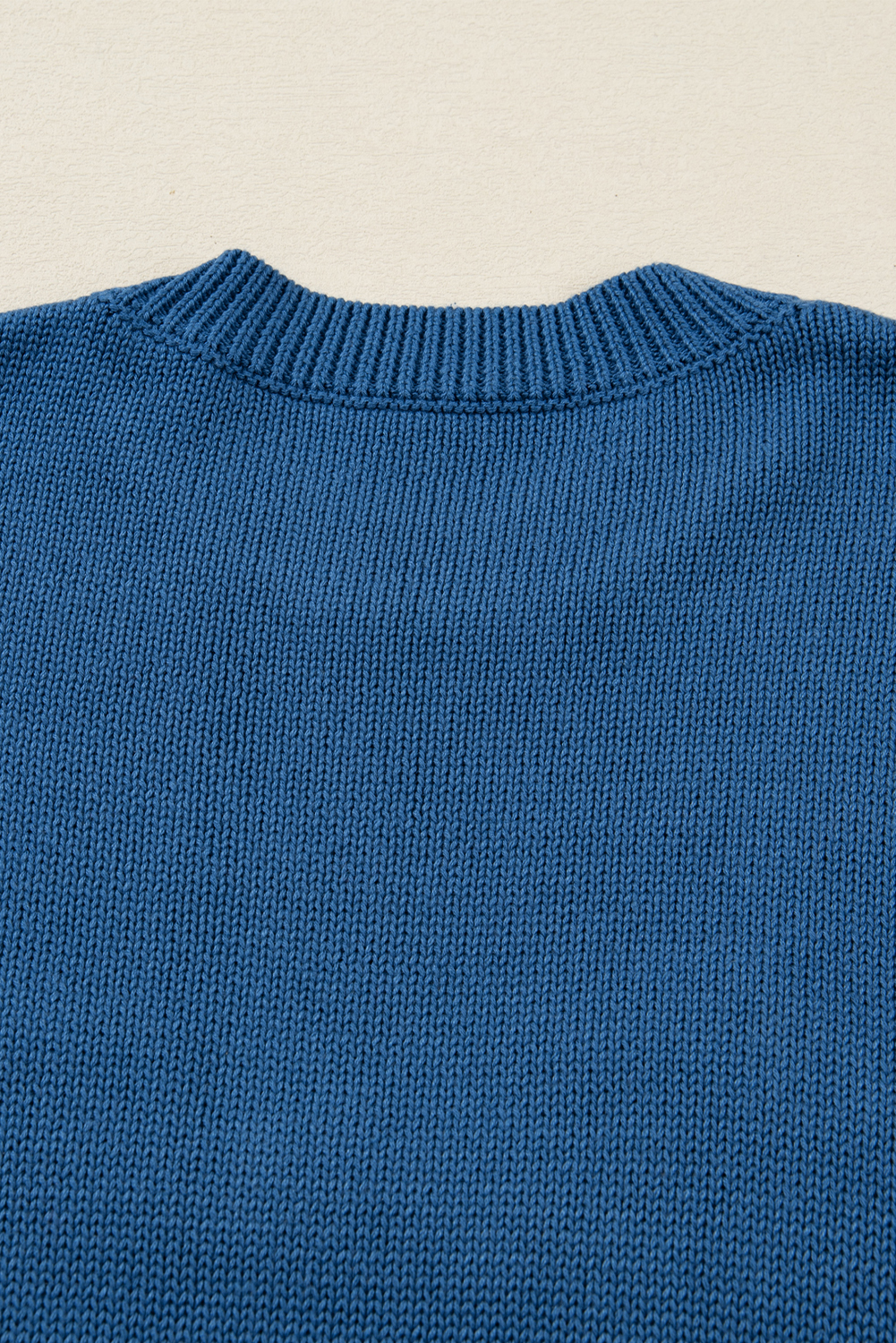 Dusk Blue Howdy Embroidered Graphic Western Sweater - loveforevers