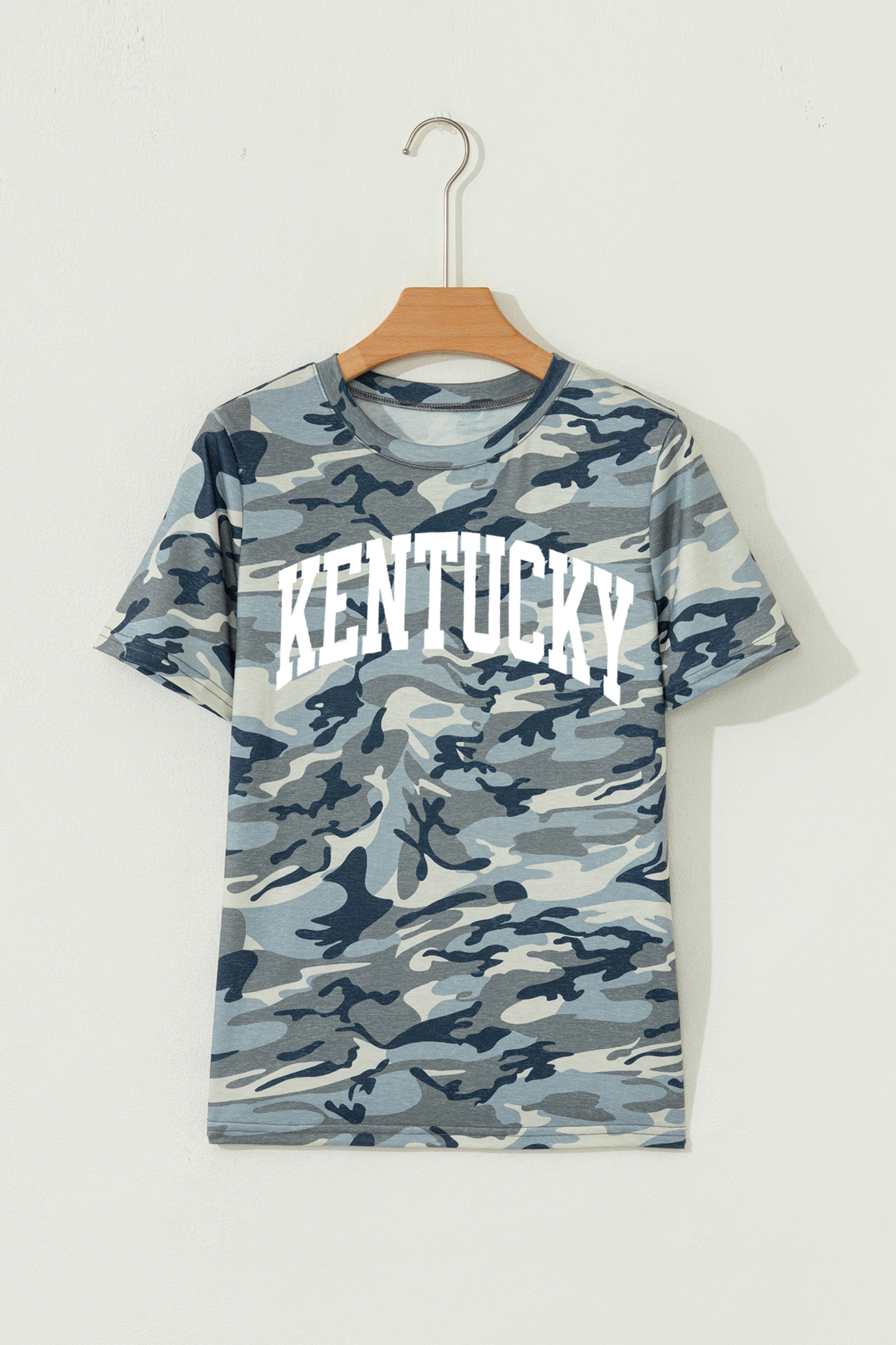 Green Camouflage KENTUCKY Crew Neck Summer Top - loveforevers
