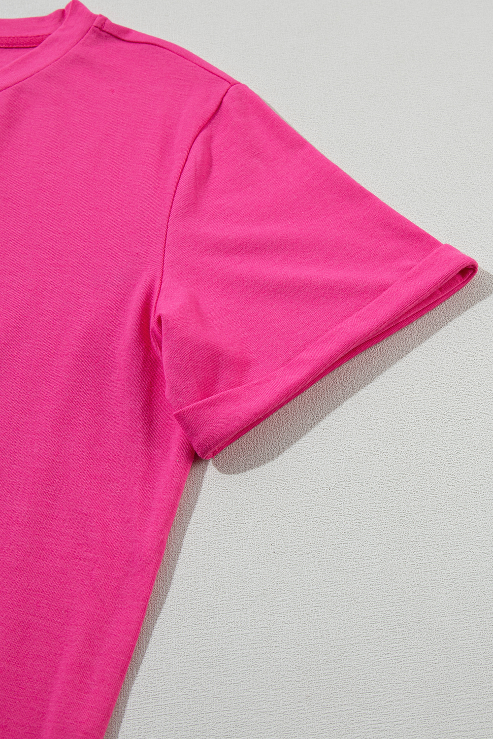 Khaki Casual Plain Crew Neck Tee - loveforevers