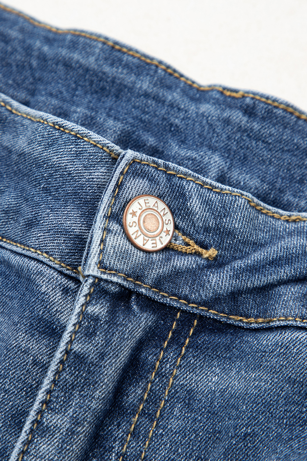 Ashleigh Blue Stitched Raw Hem Wide Leg Loose Jeans - loveforevers