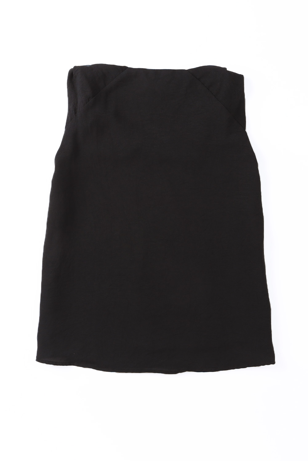 Black V Neck Knotted Shoulder Vest - loveforevers
