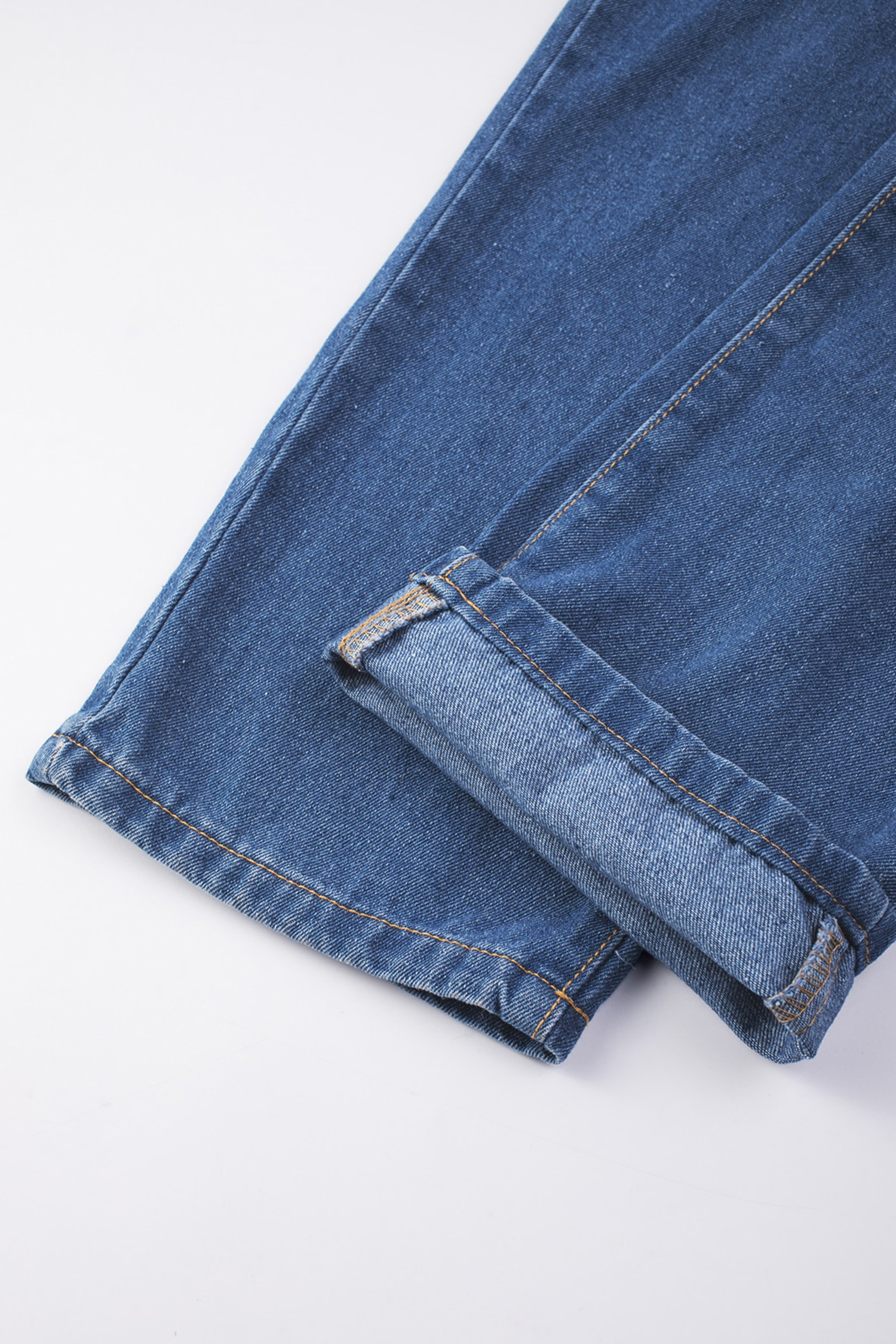 Light Blue Retro Bib Pocket Buckle Straps Casual Denim Jumpsuit - loveforevers
