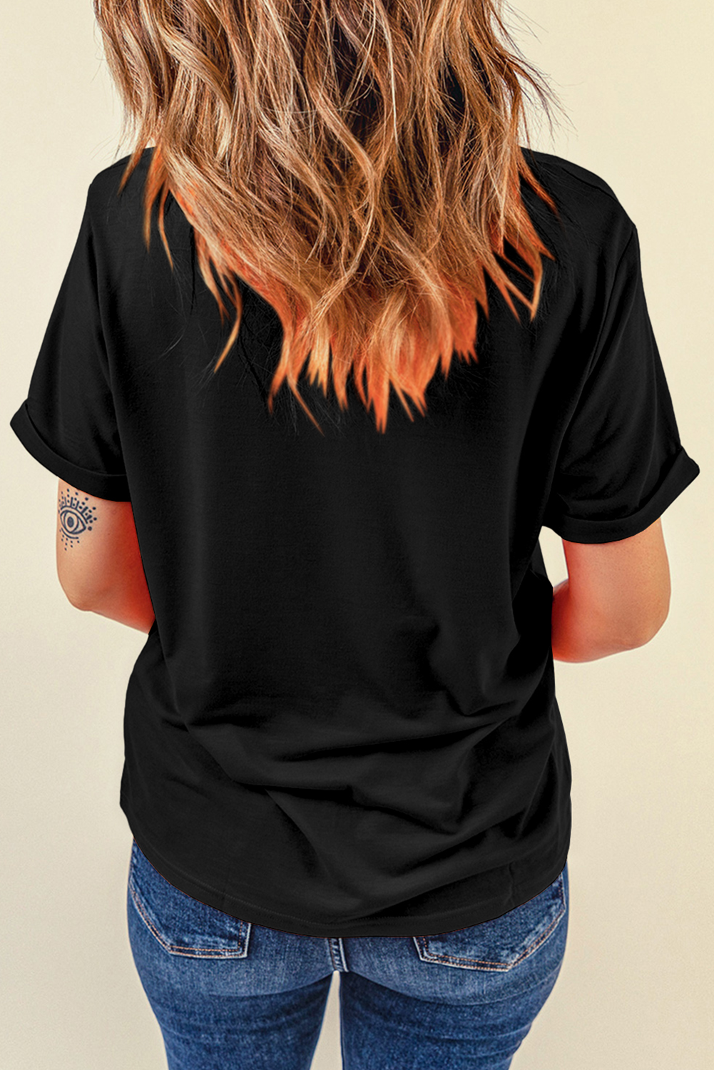 Black Bowknot MAMA Embroidered Crewneck Mothers Day T Shirt - loveforevers