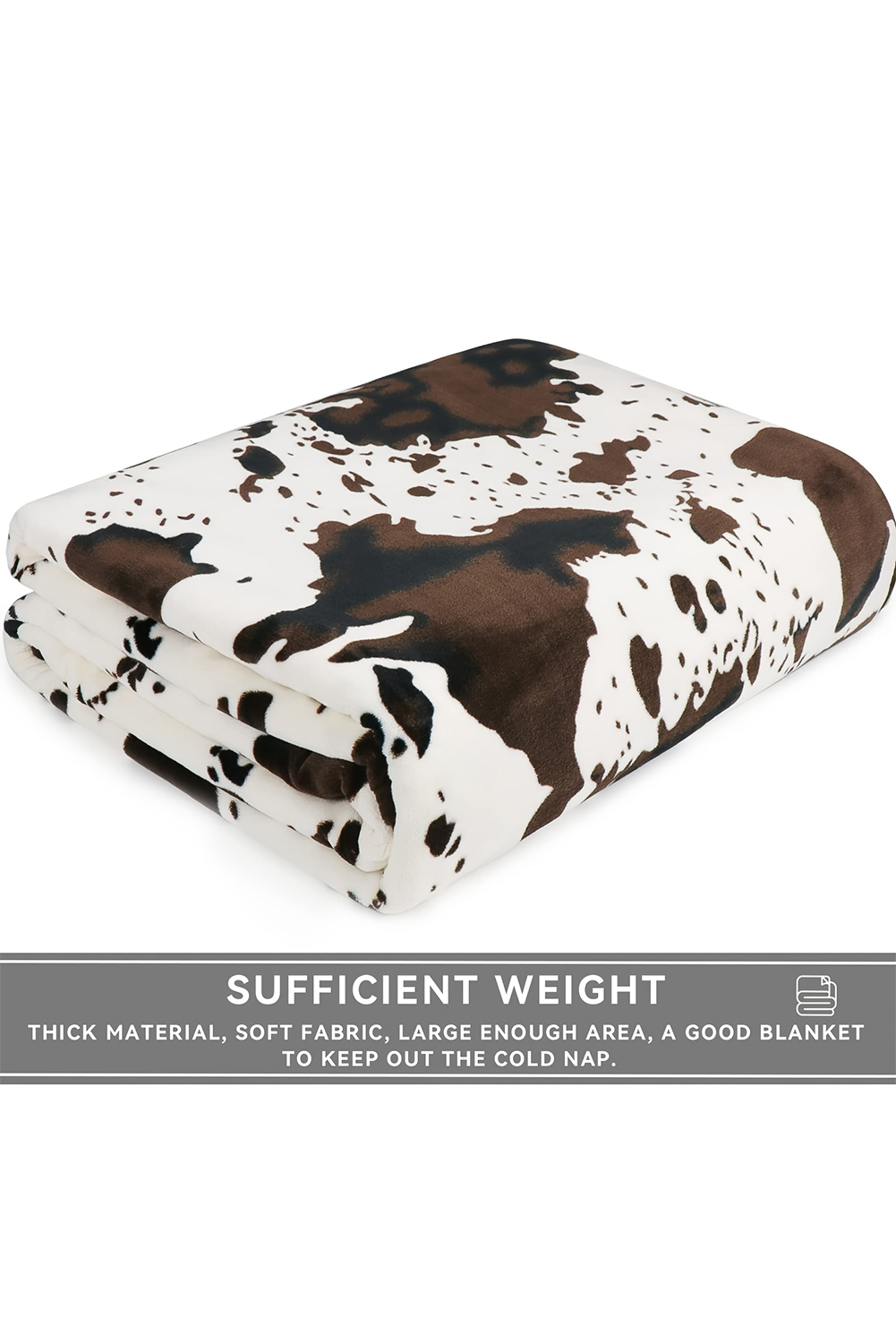 Multicolour Cow Spots Plush Blanket - loveforevers