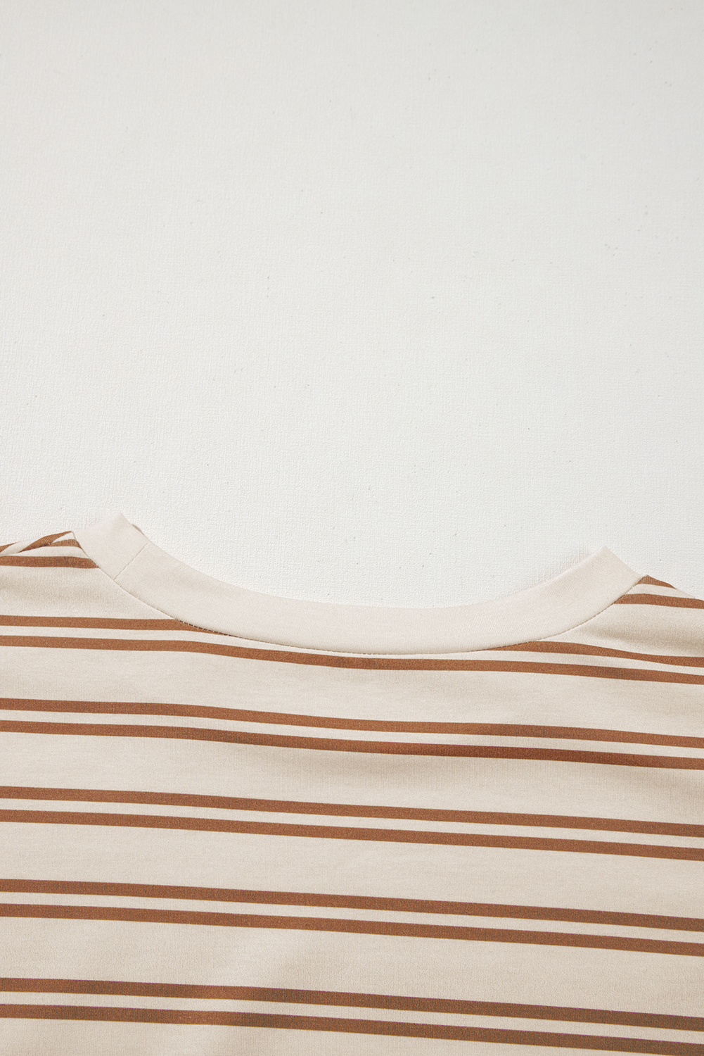 Khaki Stripe Round Neck Sleeveless Casual Pocketed Mini Dress - loveforevers