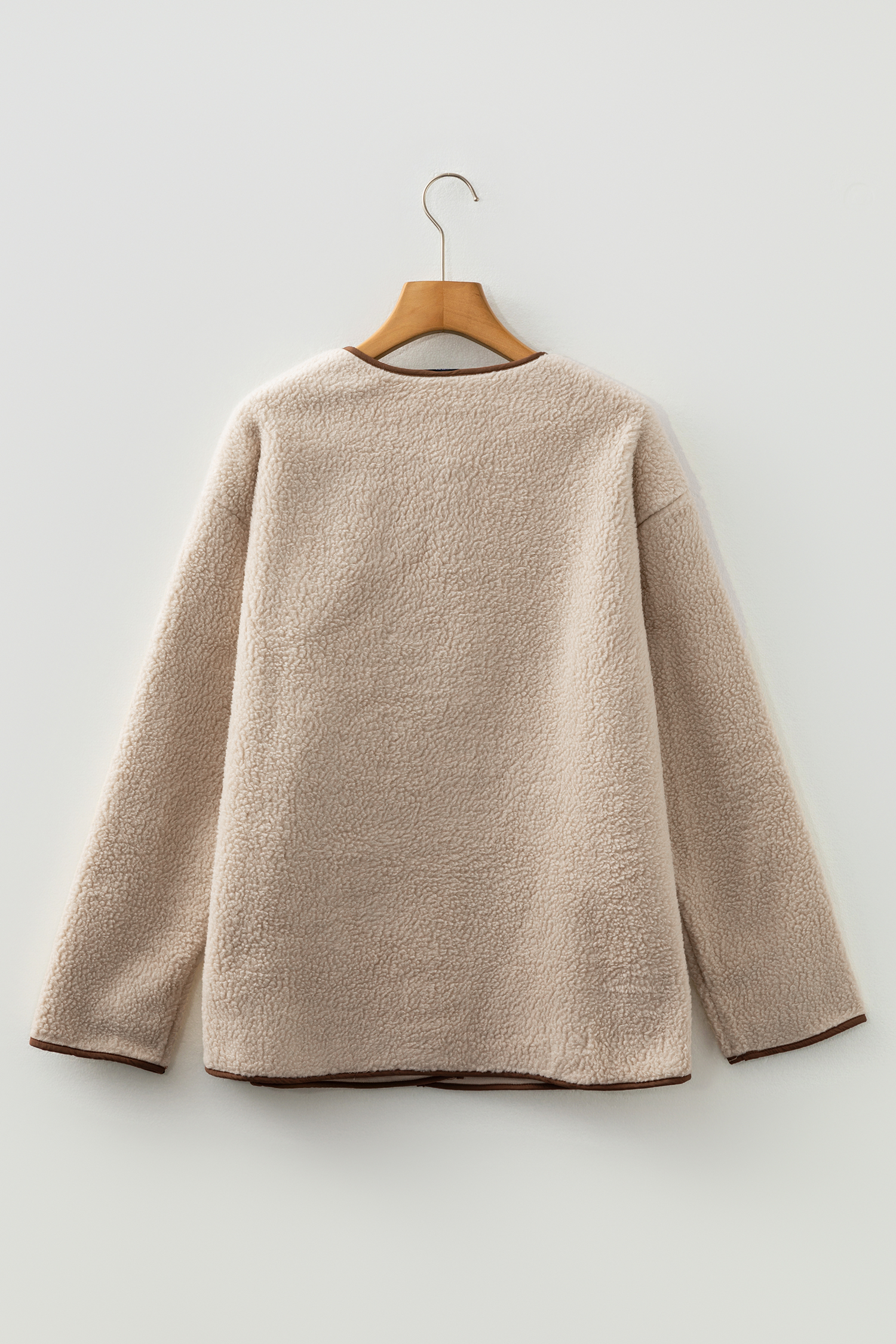 Apricot Toggle Button Teddy Coat - loveforevers