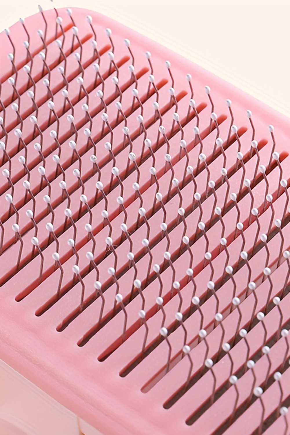 Pink Self Cleaning Gently Grooming Brush Pet Comb - loveforevers