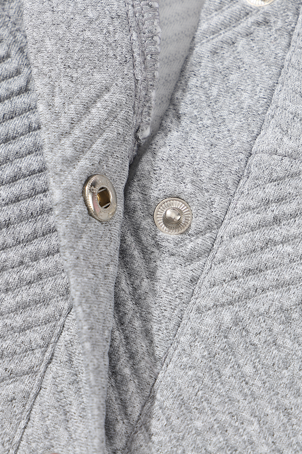Apricot  Asymmetric Buttons Detail High Neck Textured Sweatshirt - loveforevers
