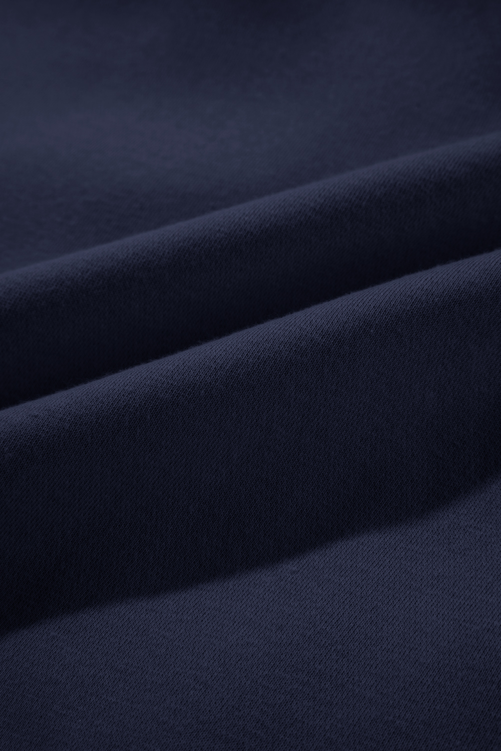 Navy Blue Solid Exposed Seams Hoodie and Joggers Activewear Set - loveforevers