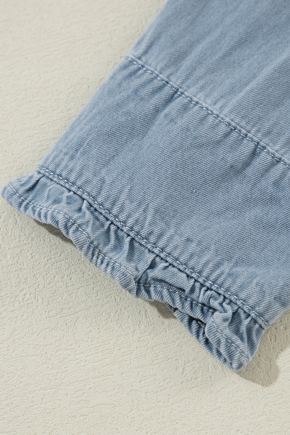 Dusk Blue Turn-down Collar Chambray Shirt - loveforevers