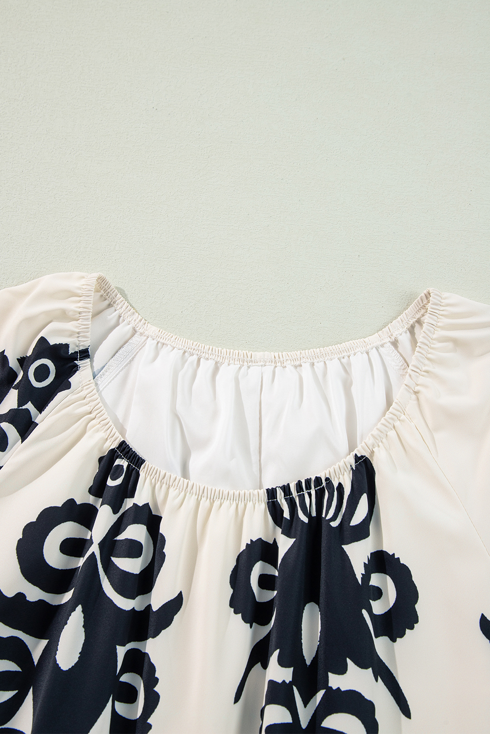Beige Geometric Printed Sleeveless Hollowed Bowknot Back Mini Dress - loveforevers