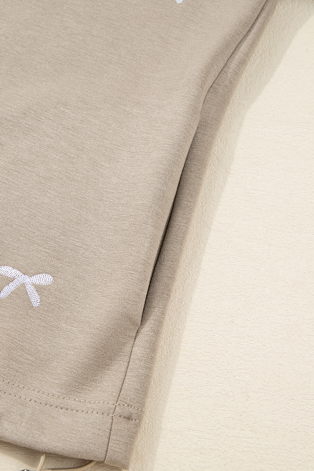 Goat Contrast Bow Embroidered Zip Up Jacket Hoodie - loveforevers