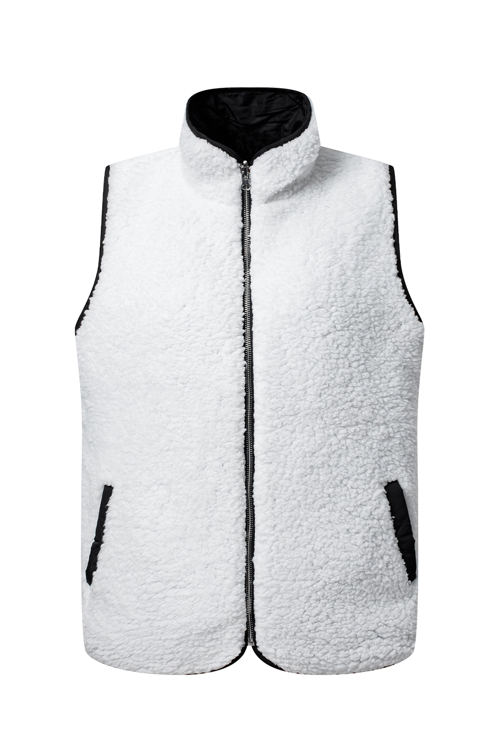 Pink Fleece Lined Quilted Vest Coats - loveforevers