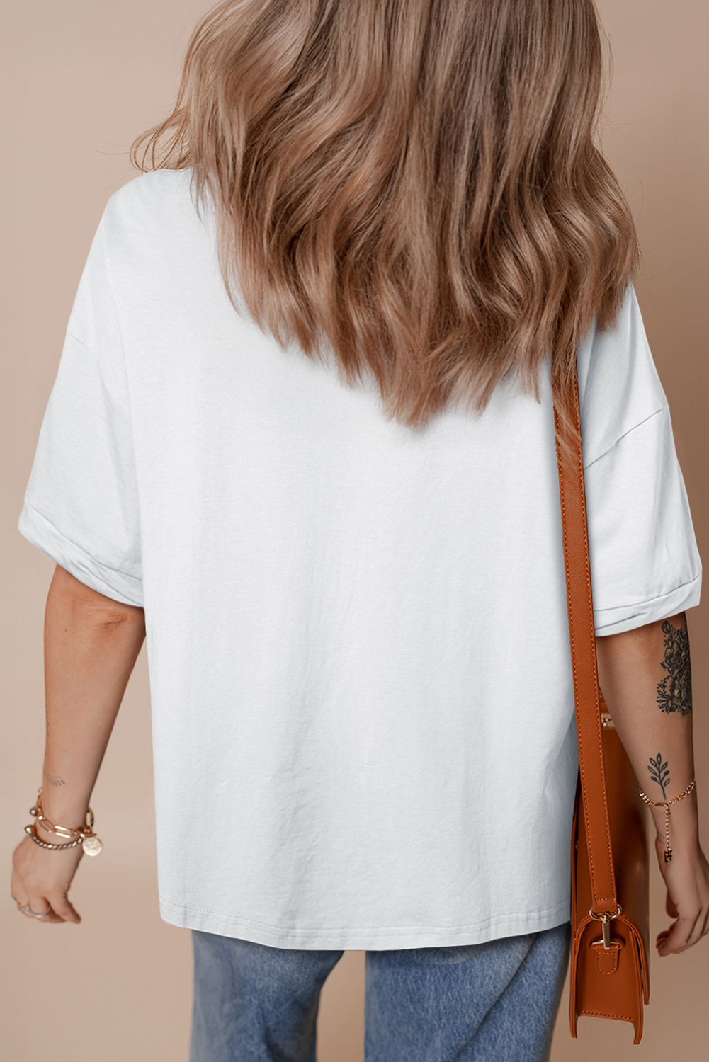 White Flag Pattern Inspired USA Heart Graphic Tee - loveforevers