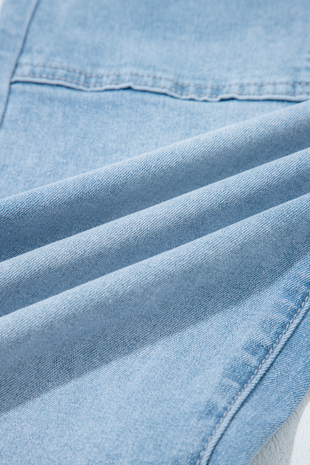 Beau Blue High Rise Barrel Relaxed Patch Pocket Jeans - loveforevers