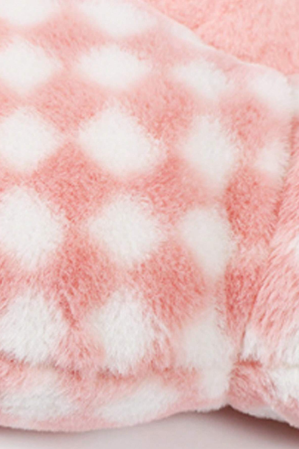 Pink Checkered Flower Shape Soft Sofa Cushion - loveforevers